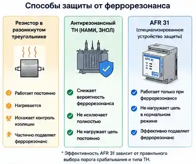 Способы защиты от феррорезонанса